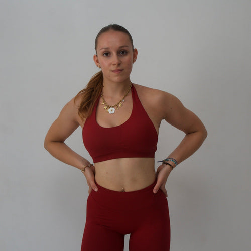 Girl's First Bra Rose Red color