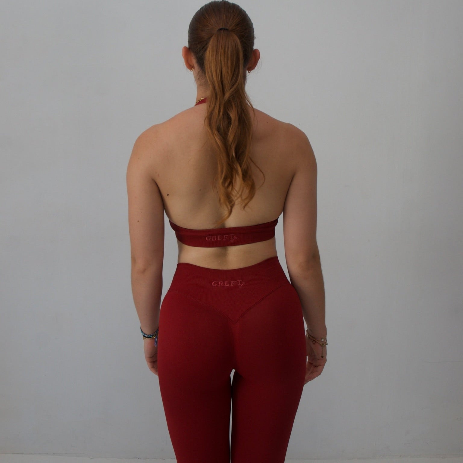 Girl's First Legging - ROSE RED 